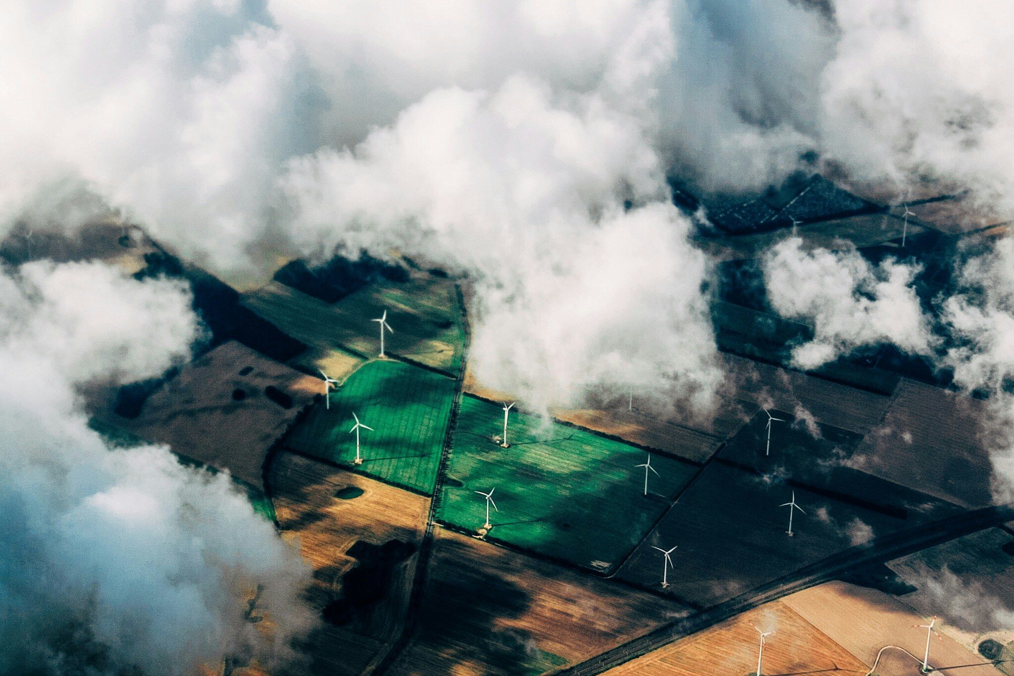 Wind farm landscape